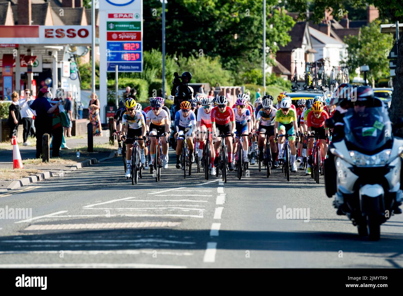 Die 2022 Commonwealth Games Frauen`s Radrennen, Warwick, Großbritannien Stockfoto
